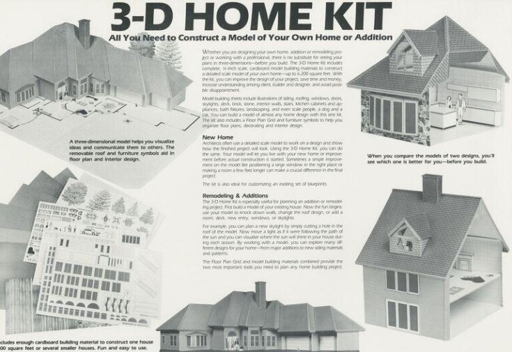 3-D Home Kit: All You Need to Construct a Model of Your Own Home or Addition