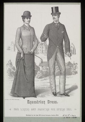 Equestrian Dress - The London Art Fashions For Spring 1890