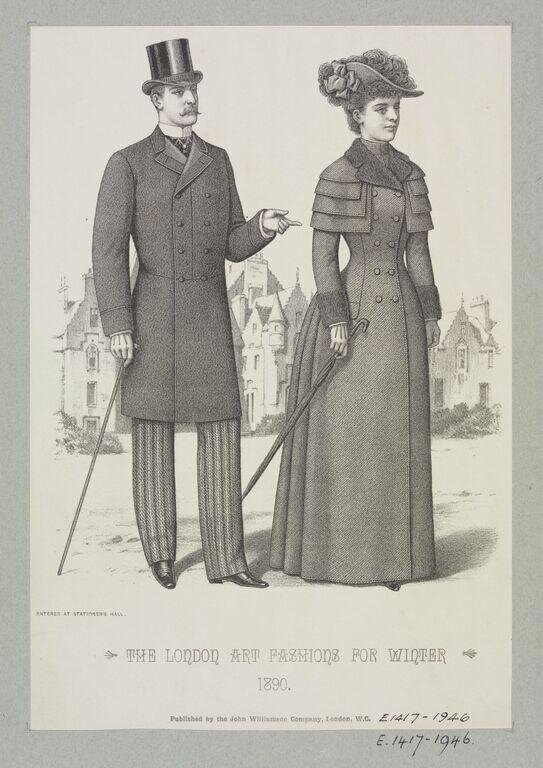The London Art Fashions For Winter 1890