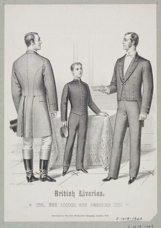 British Liveries. 1890. The London Art Fashions 1890