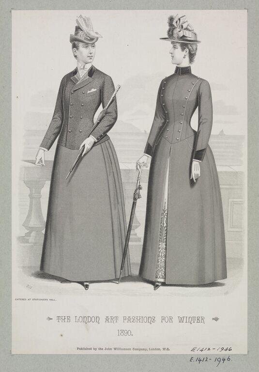 The London Art Fashions For Winter 1890