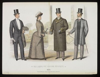 The London Art Fashions For Winter 1890