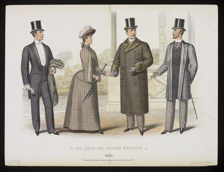 The London Art Fashions For Winter 1890