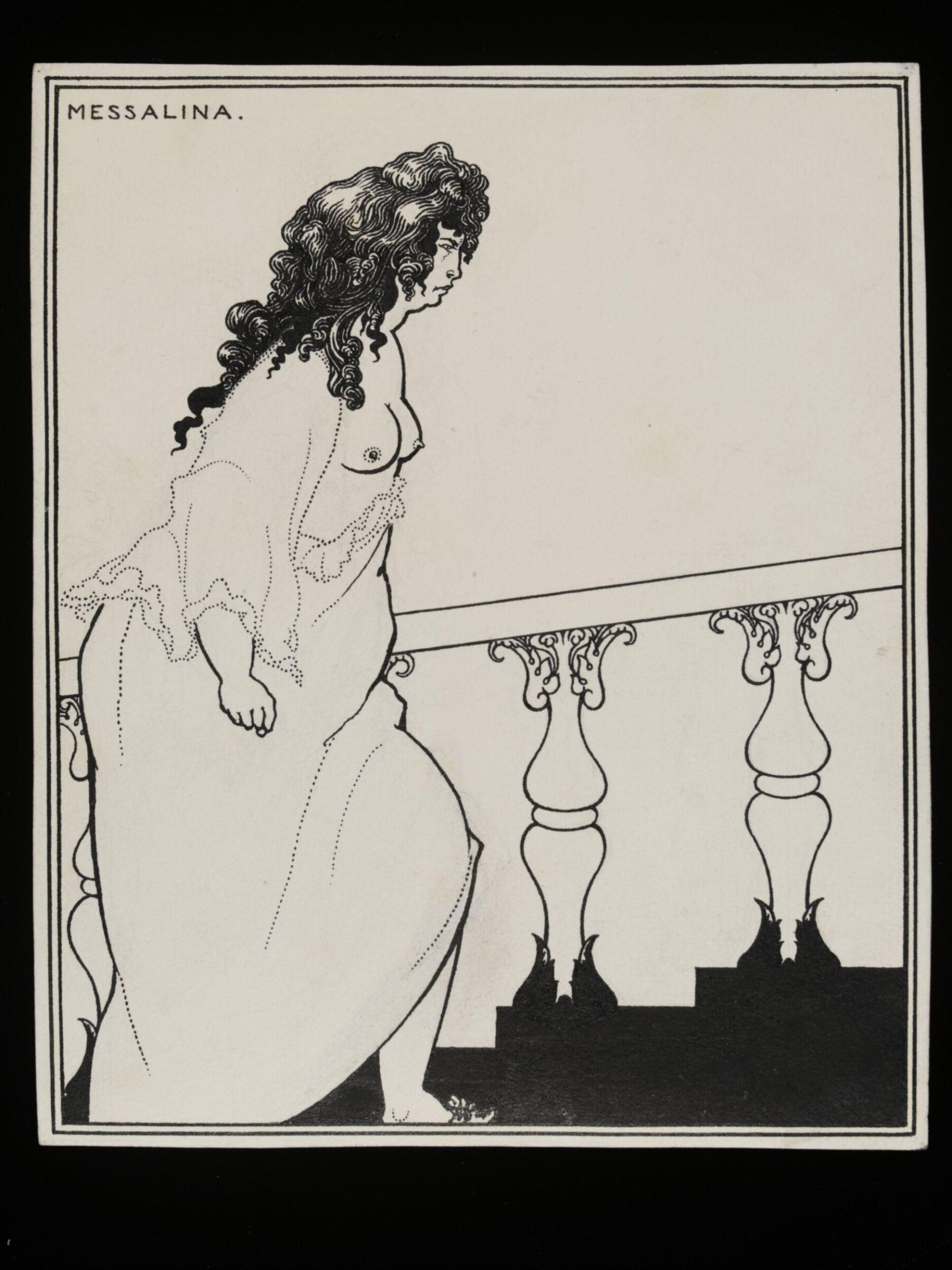 Messalina returning home, Beardsley, 1896