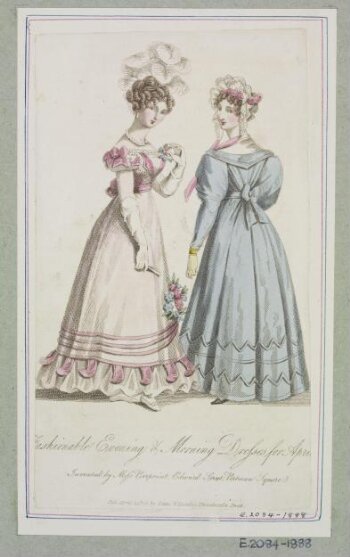 Fashionable Evening & Morning Dresses for April 1826