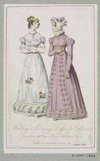 Walking & Evening Dresses for October 1823