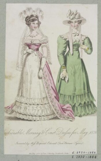 Fashionable Morning & Court Dresses for May 1826