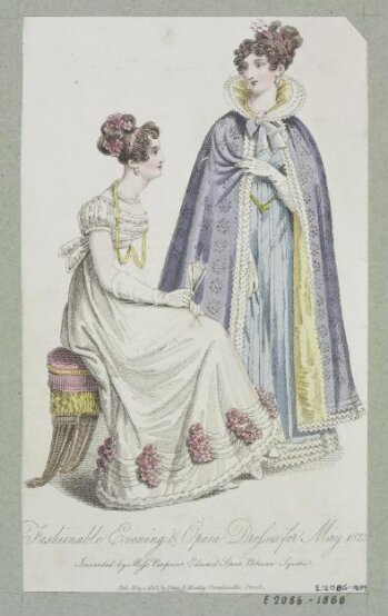 Fashionable Evening & Opera Dresses for May 1825