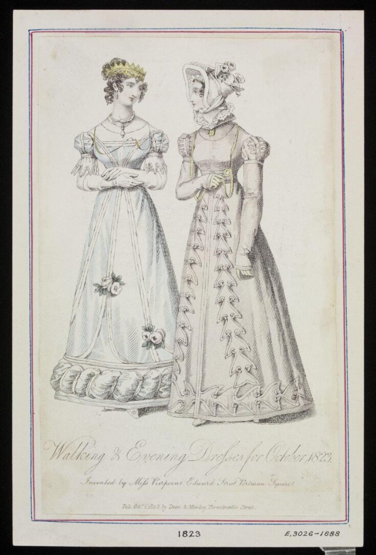 Walking & Evening Dresses for October 1823 top image