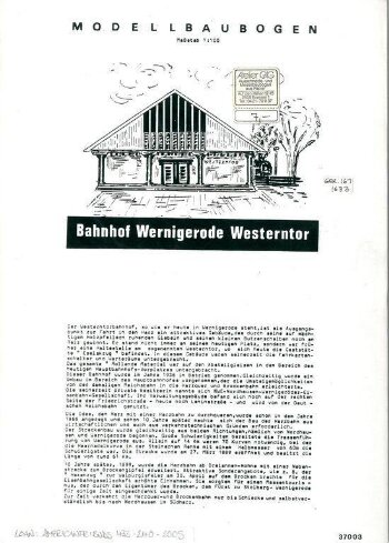 Bahnhof Wernigerode Westerntor