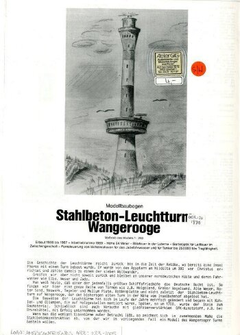 Stahlbeton-Leuchtturm Wangerooge