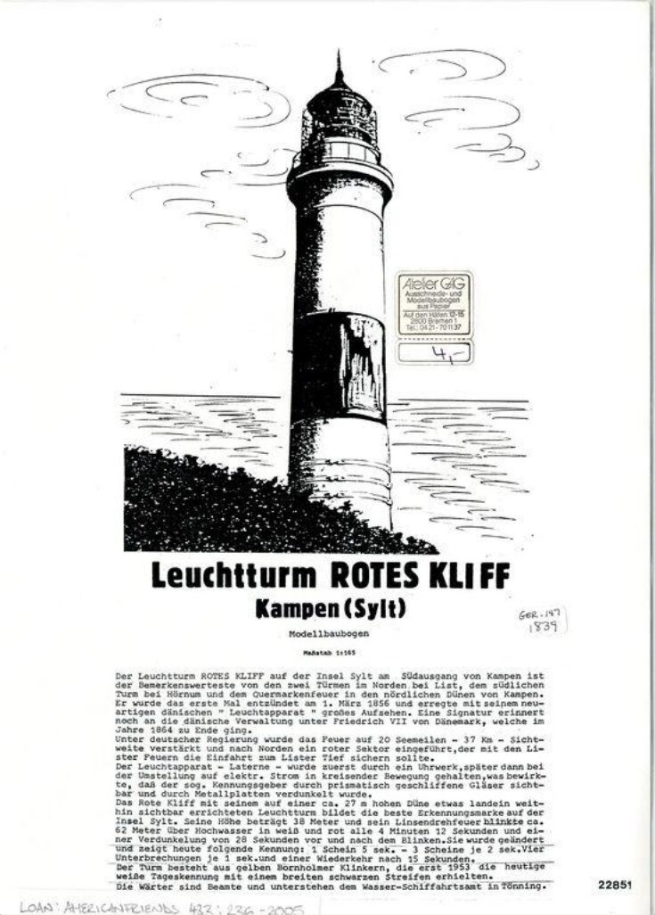 Leuchtturm Rotes Kliff image