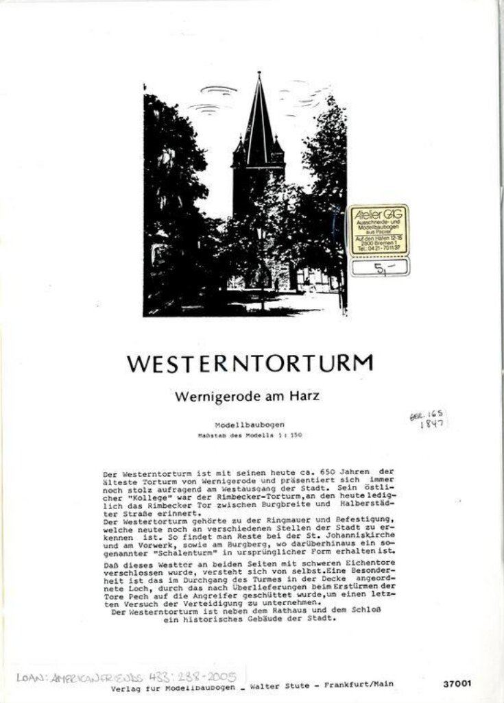 Westerntoturm image