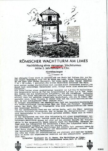 Römischer Wachtturm am Limes