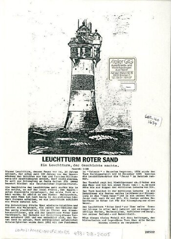 Leuchtturm Roter Sand