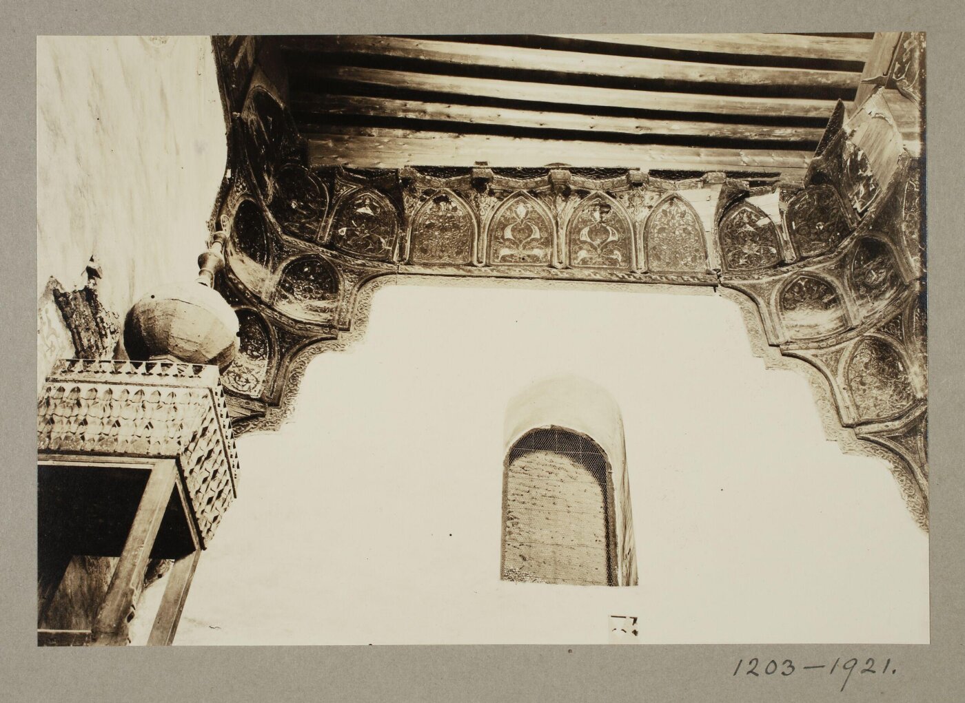 K.A.C. Creswell, Ceiling of south east iwan, mosque of Mamluk Amir Mahmud al-Kurdi, Cairo