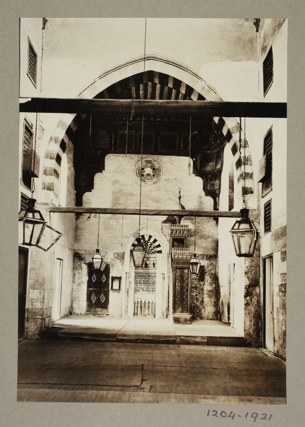 K.A.C. Creswell, Qibla iwan of the mosque of Mamluk Amir Mahmud al-Kurdi, Cairo