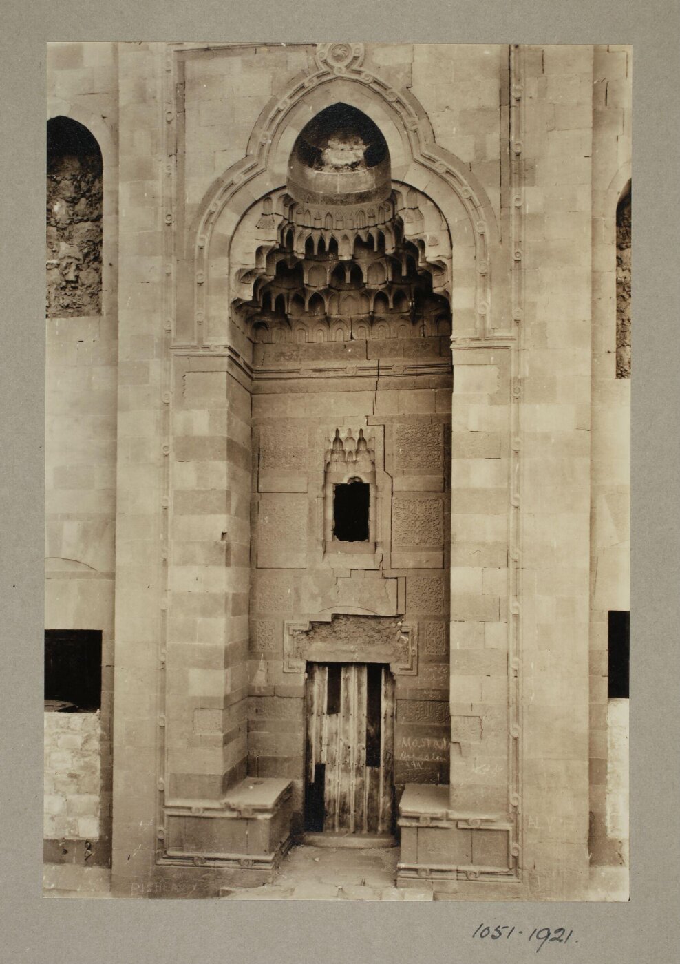 K.A.C. Creswell, Entrance portal of the madrasa in the funerary complex of Mamluk Sultan al-Ashraf Inal, Cairo