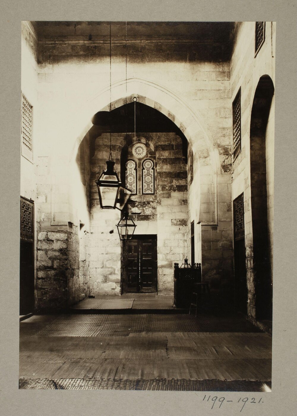 K.A.C. Creswell, North-west iwan of the madrasa of Mamluk Amir Inal al-Yusufi, Cairo