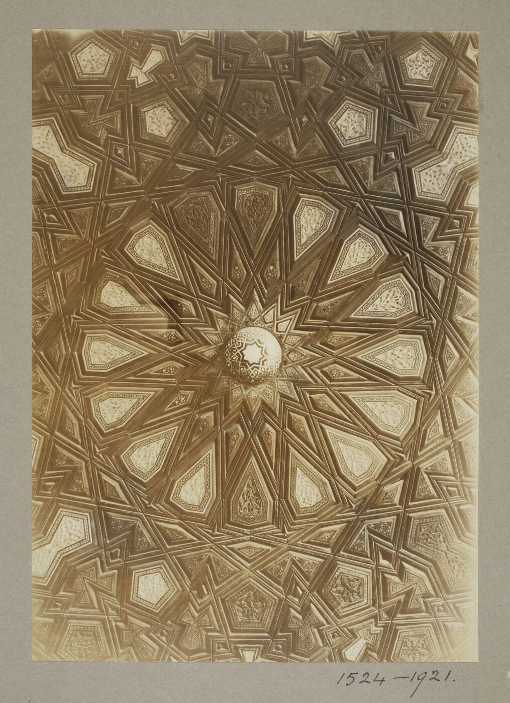 K.A.C. Creswell, Detail of minbar of mosque, funerary complex of Mamluk Sultan Qansuh al-Ghawri, Cairo