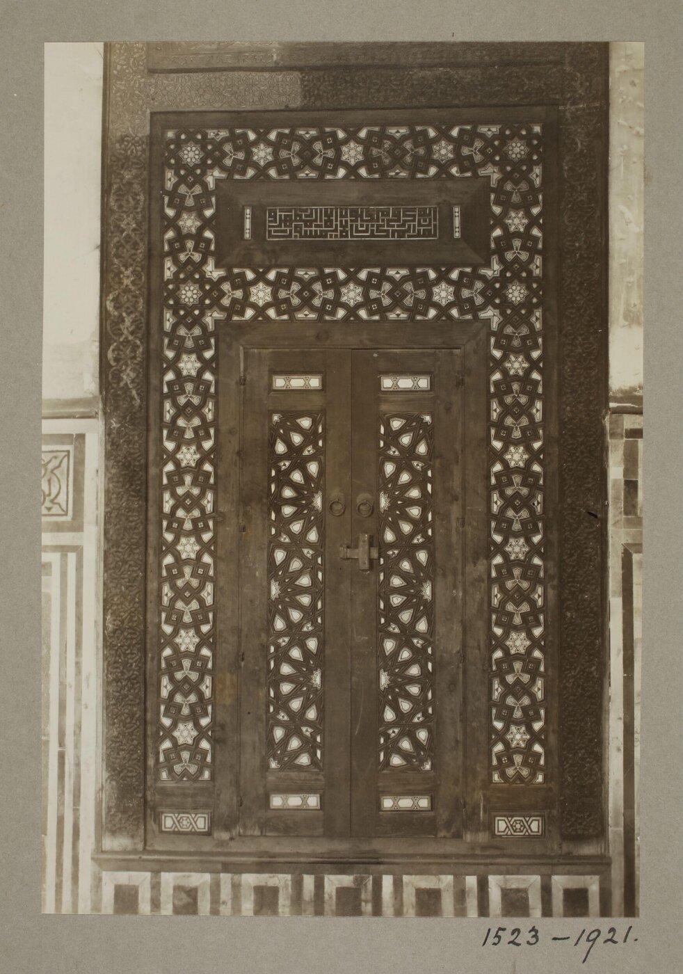K.A.C. Creswell, Wall closet in south east iwan at the funerary complex of Mamluk Sultan Qansuh al-Ghawri, Cairo