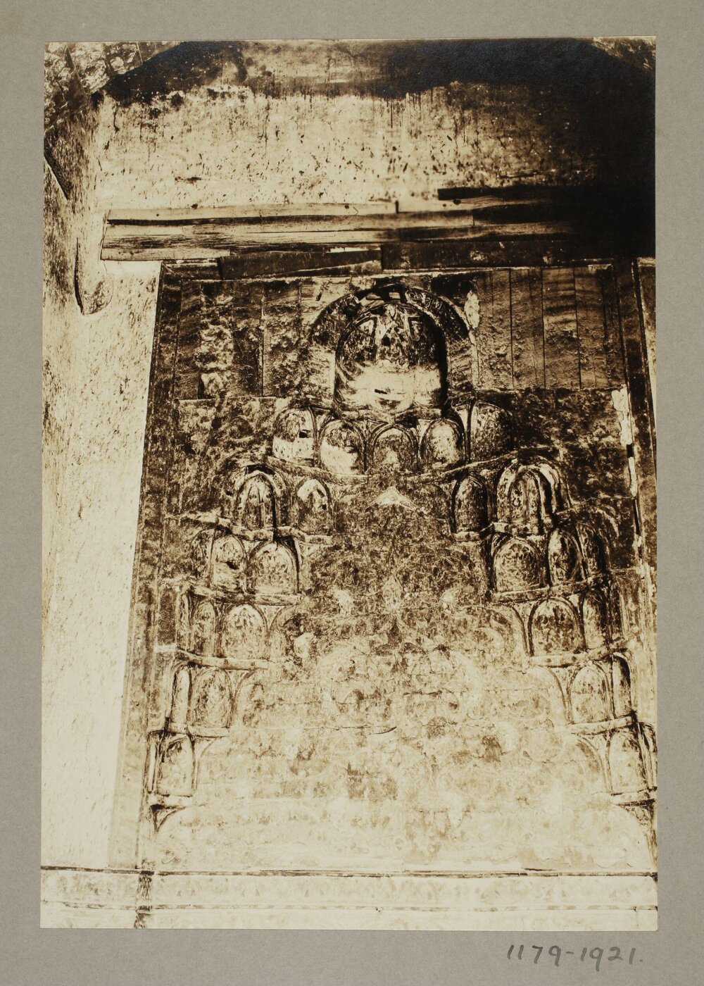K.A.C. Creswell, Ornament in north iwan in the Madrasa al-Ghannamiya, Cairo