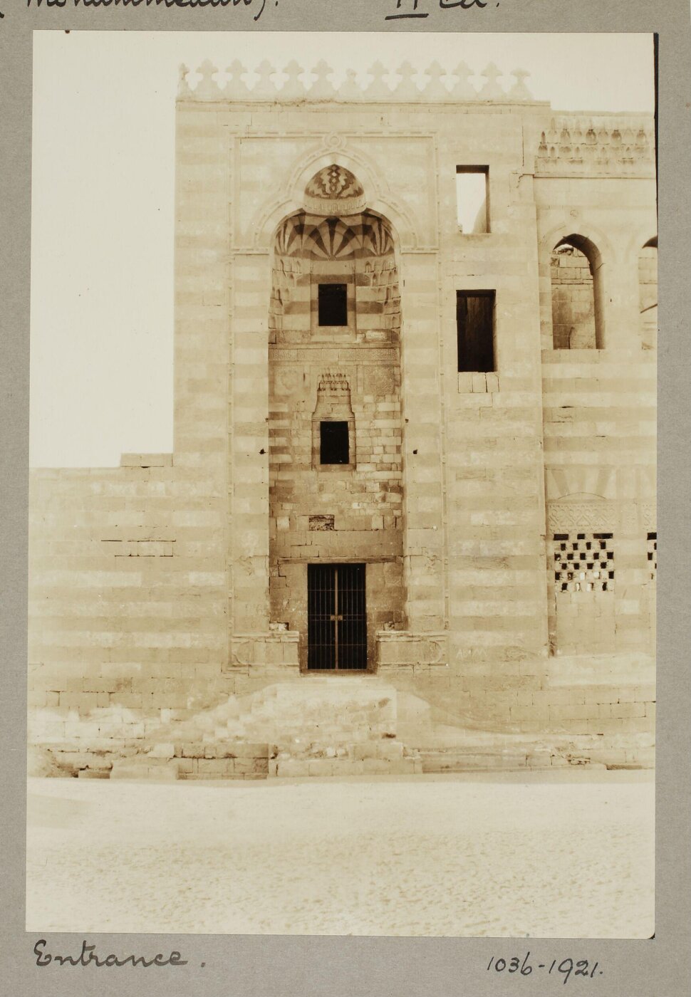 K.A.C. Creswell, Entrance portal of the funerary complex of Mamluk Sultan al-Ashraf Inal, Cairo