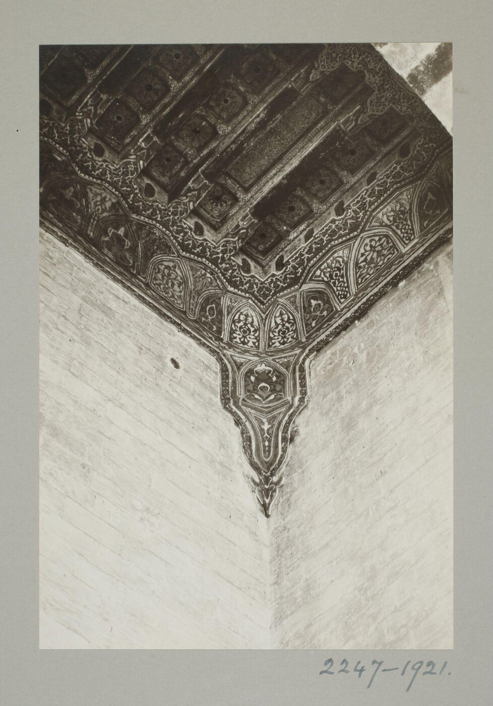 K.A.C. Creswell, Ceiling of the madrasa of Mamluk Sultan Sha'ban's mother (Khawand Baraka), Cairo
