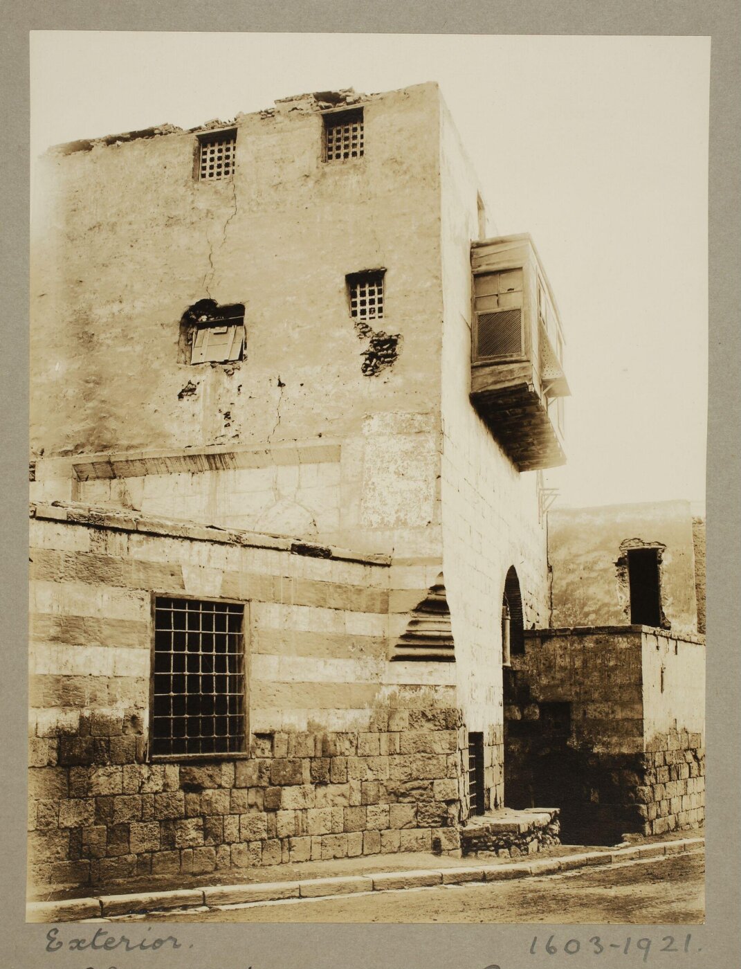 K.A.C. Creswell, Exterior of the zawiya of Shaykh Hasan al-Rumi, Cairo
