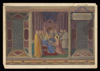 Copy after The Ordination of St Lawrence, Fra Angelico in the Niccoline Chapel (Vatican, Rome)