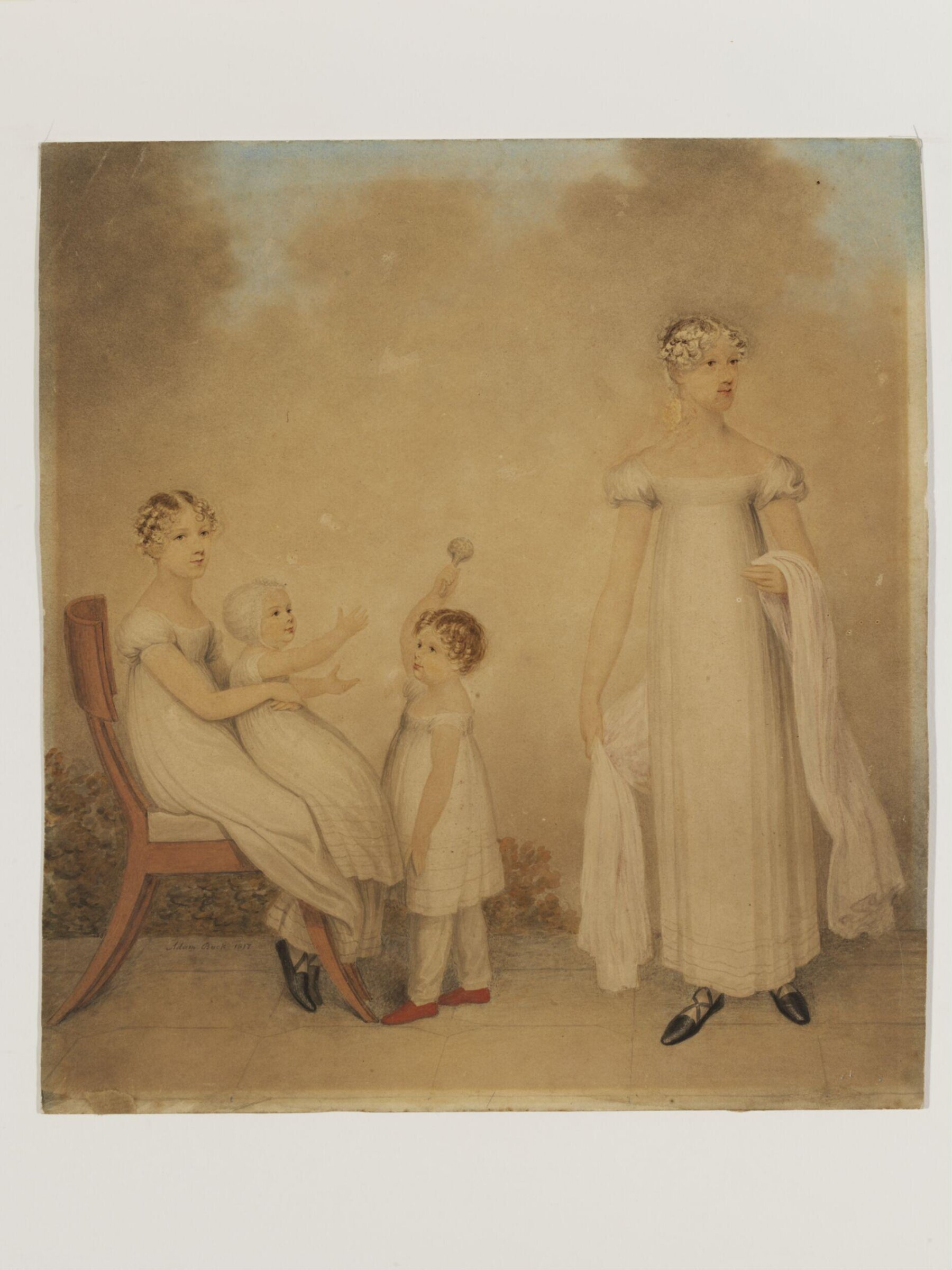 Four children of the Ackland family, Adam Buck, 1817