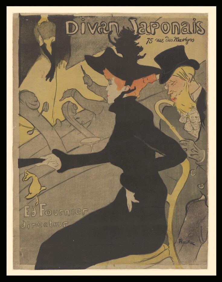 Divan Japonais. Poster, dated circa 1893-1894 by French