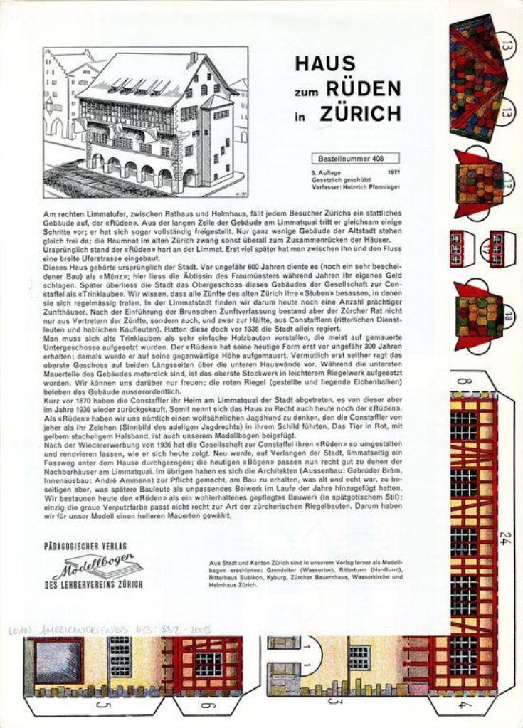 Haus zum Rüden in Zürich image