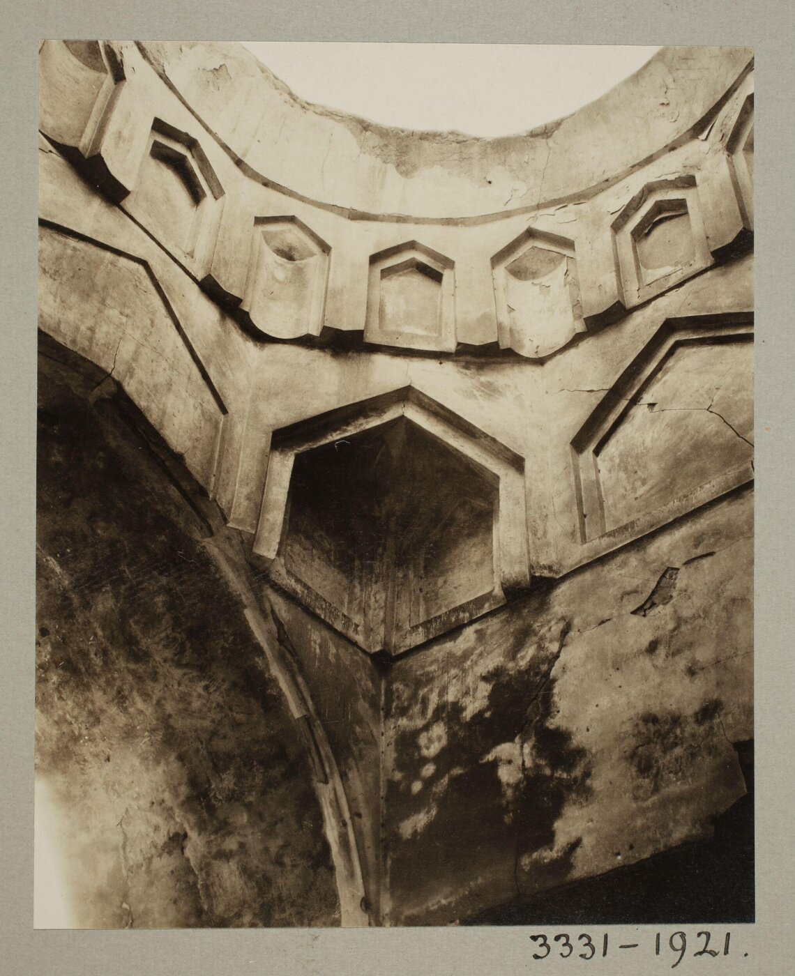 K.A.C. Creswell, Pendentive of dome in the funerary khanqah of Mamluk Princess Tughay (Umm Anuk), Cairo