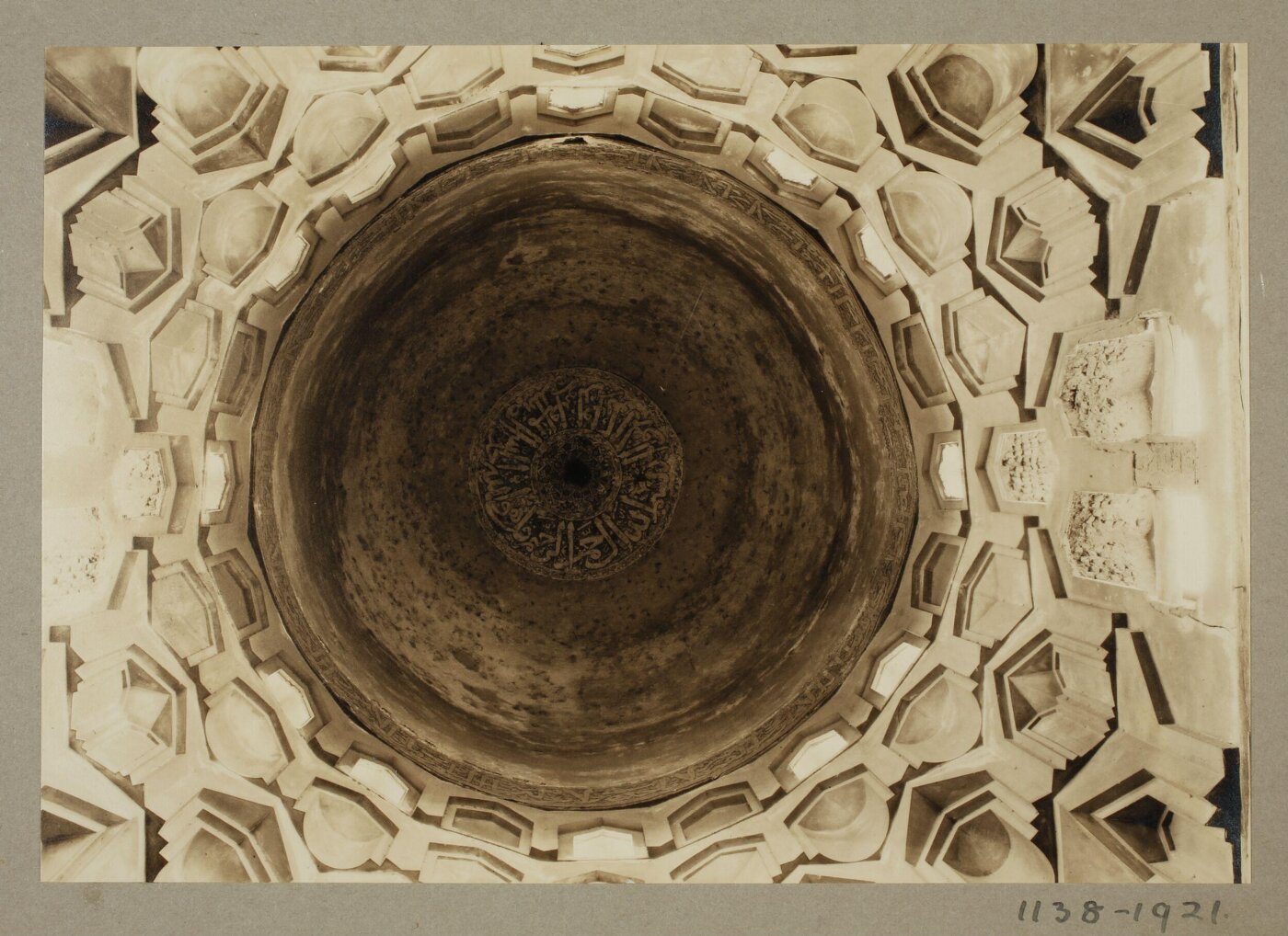 K.A.C. Creswell, Pendentives of dome at he funerary khanqah of Mamluk Princess Tughay (Umm Anuk), Cairo