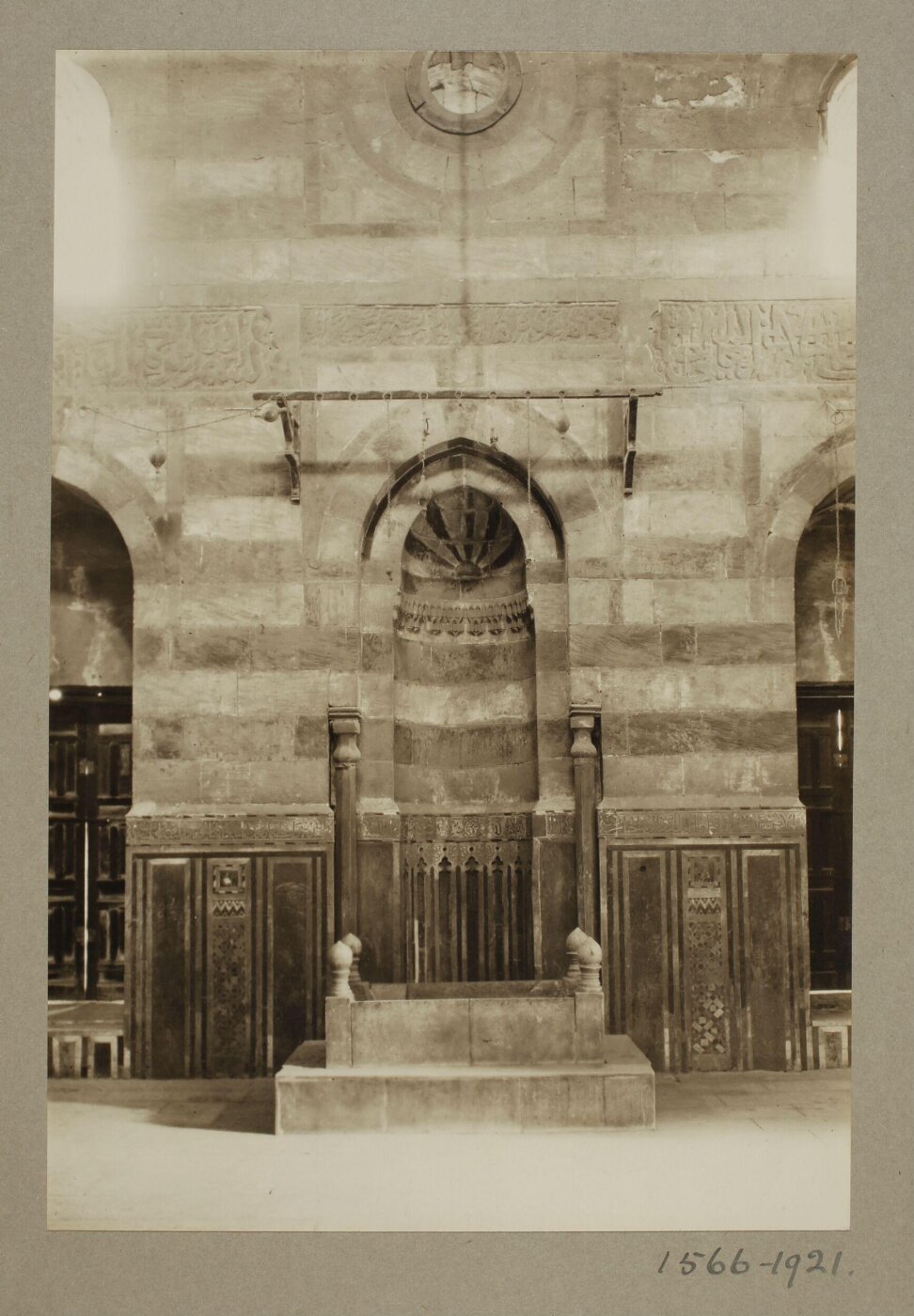 K.A.C. Creswell, Mihrab of the mausoleum of Mamluk Amir Tarabay al-Sharifi, Cairo