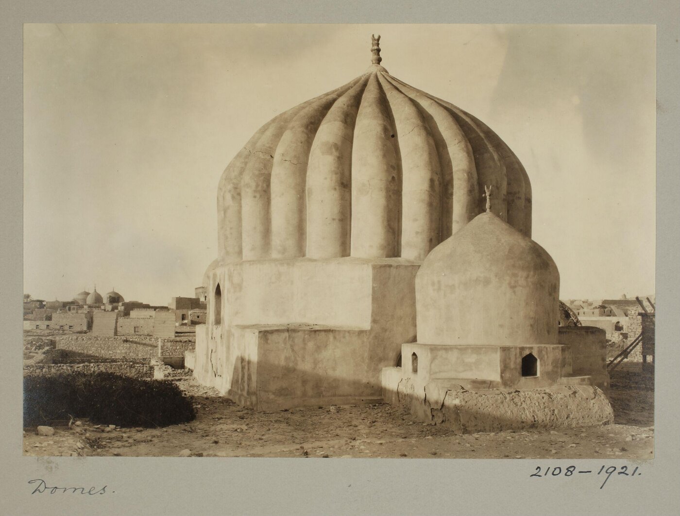 K.A.C. Creswell, Domes of the mausoleum of Yahya al-Shabihi, Cairo