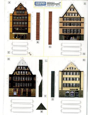 Altstadthäuser (4 Stück)