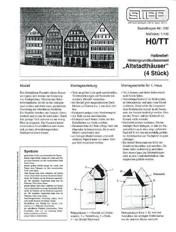 Altstadthäuser (4 Stück)