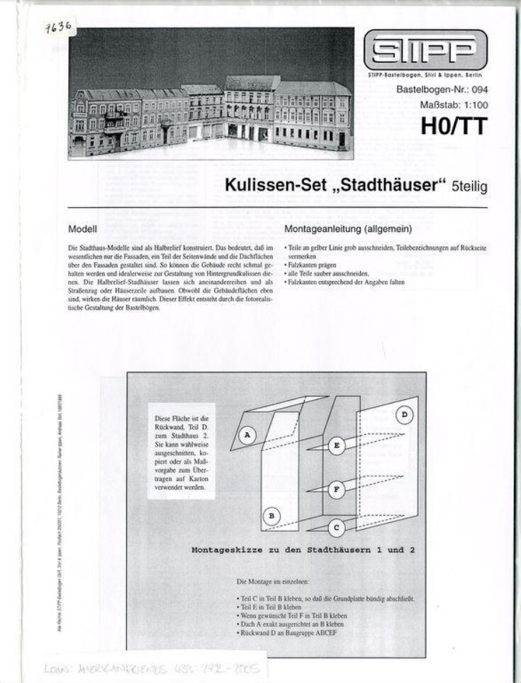 Kulissen-Set 'Stadthäuser' top image
