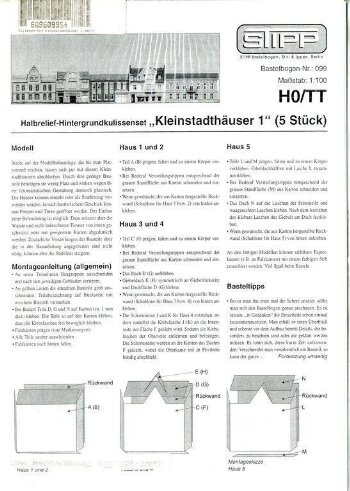 Kleinstadthäuser 1 (5 Stück)