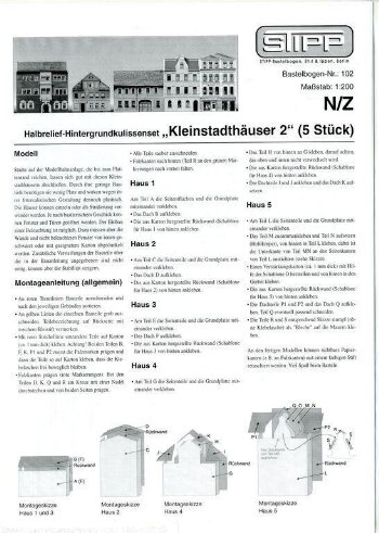 Kleinstadthäuser 2 (5 Stück)