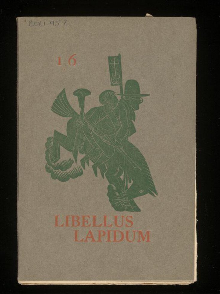 Libellus lapidum ... / the first part of a collection of verses and wood-engravings made by H. P. and D. J. who having no windows left in their own dwellings take a mean advantage of their neighbours, the result can be shared by the public for one shilling & six pence top image
