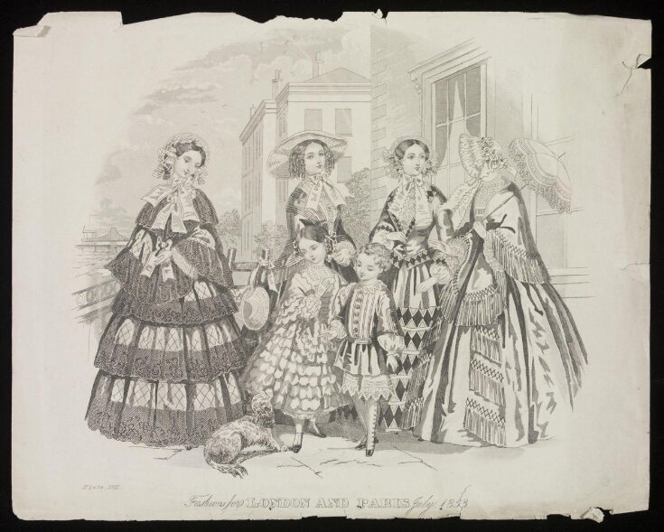 Fashions for London and Paris January 1854 top image