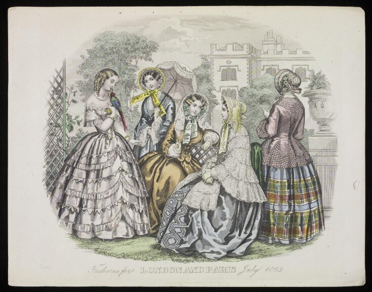 Fashions for London and Paris July 1852 top image
