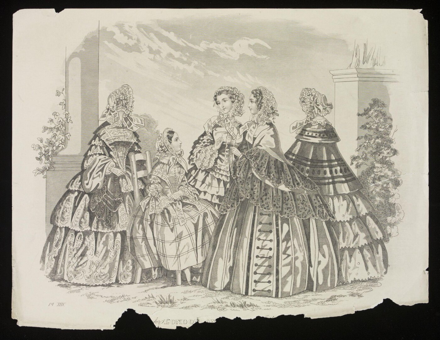 Unknown, London and Paris Fashions for July 1855