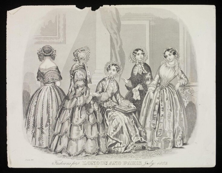 Fashions for London and Paris July 1852 top image