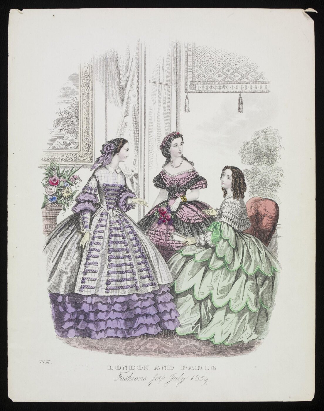 Unknown, London and Paris Fashions for July 1859