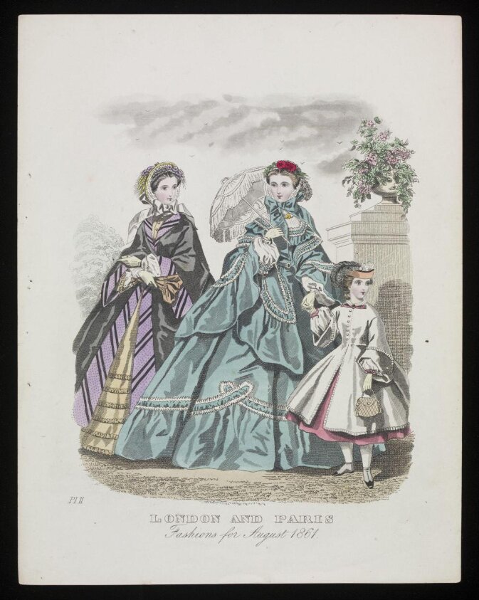 London and Paris Fashions for August 1861