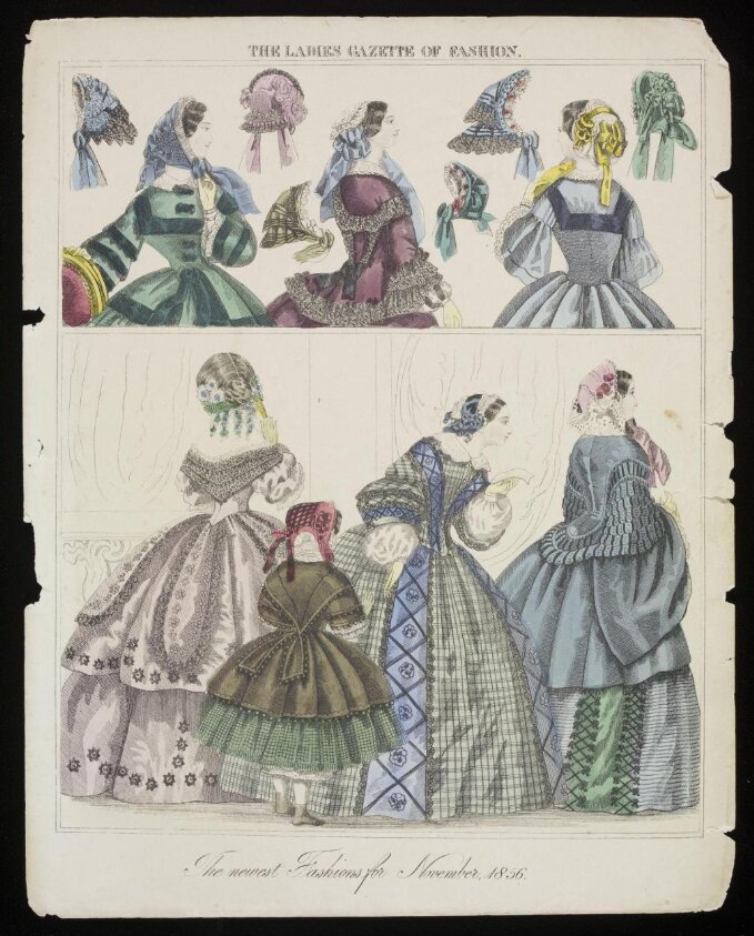 The Newest Fashion for November 1856